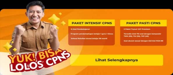 Banner promo paket bimbingan belajar CPNS Edumatrix Indonesia
