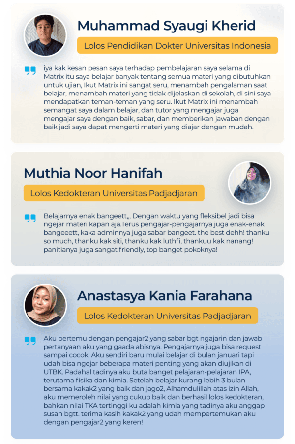 Testimoni Siswa 1 Edumatrix