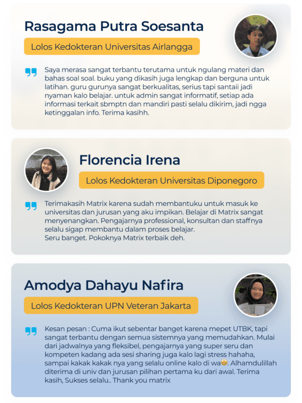 Testimoni Siswa 2 Edumatrix