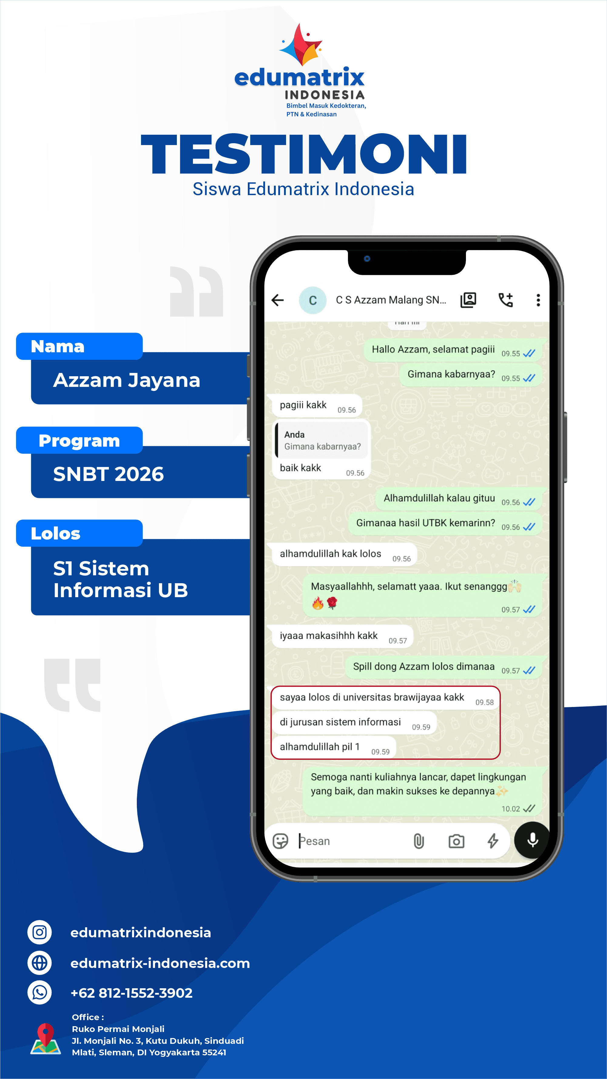 Testimoni Azzam Jayana