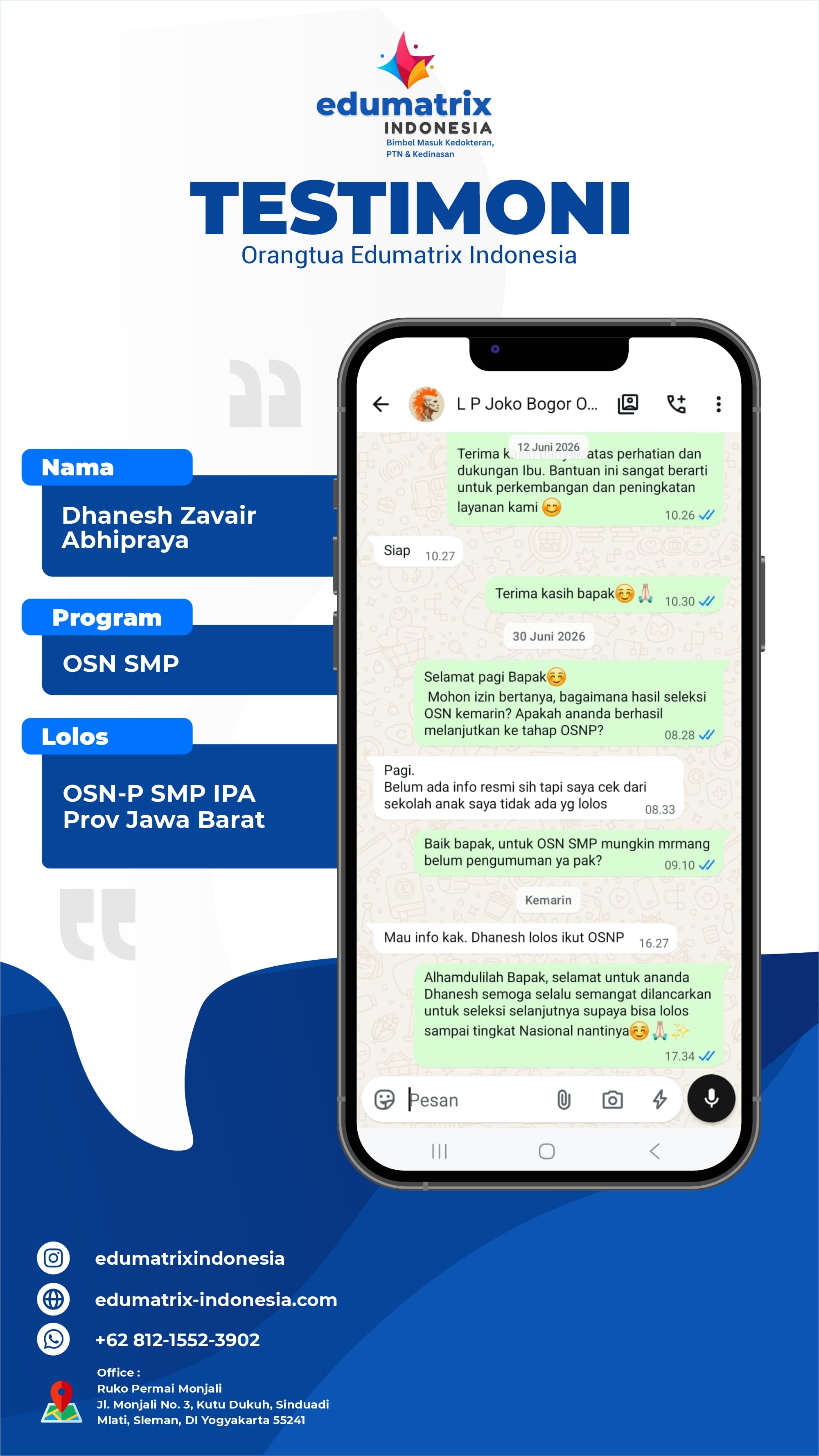 Testimoni Dhanesh Zavair