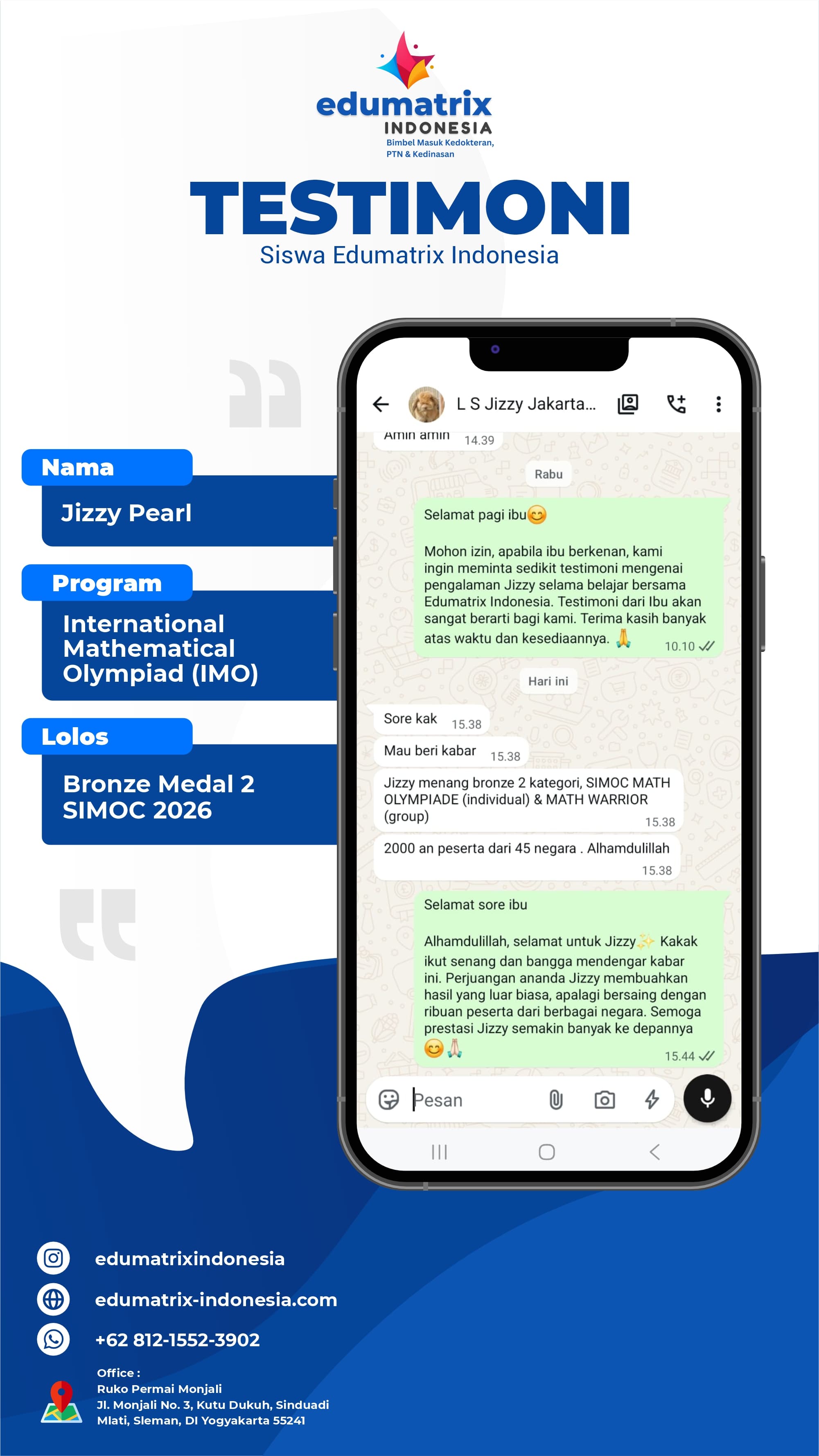 Testimoni Jizzy Pearl