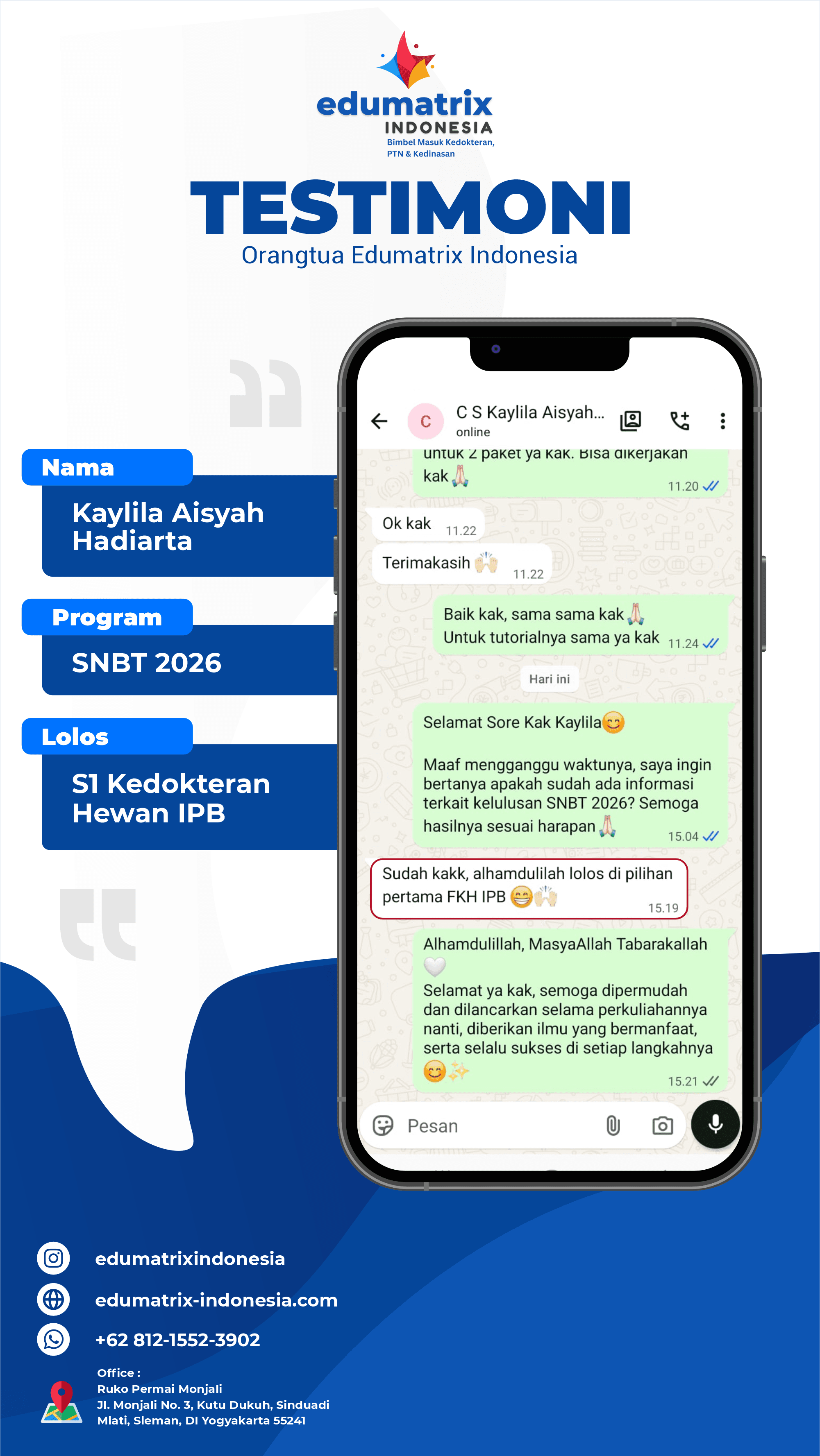 Testimoni Kaylila Aisyah