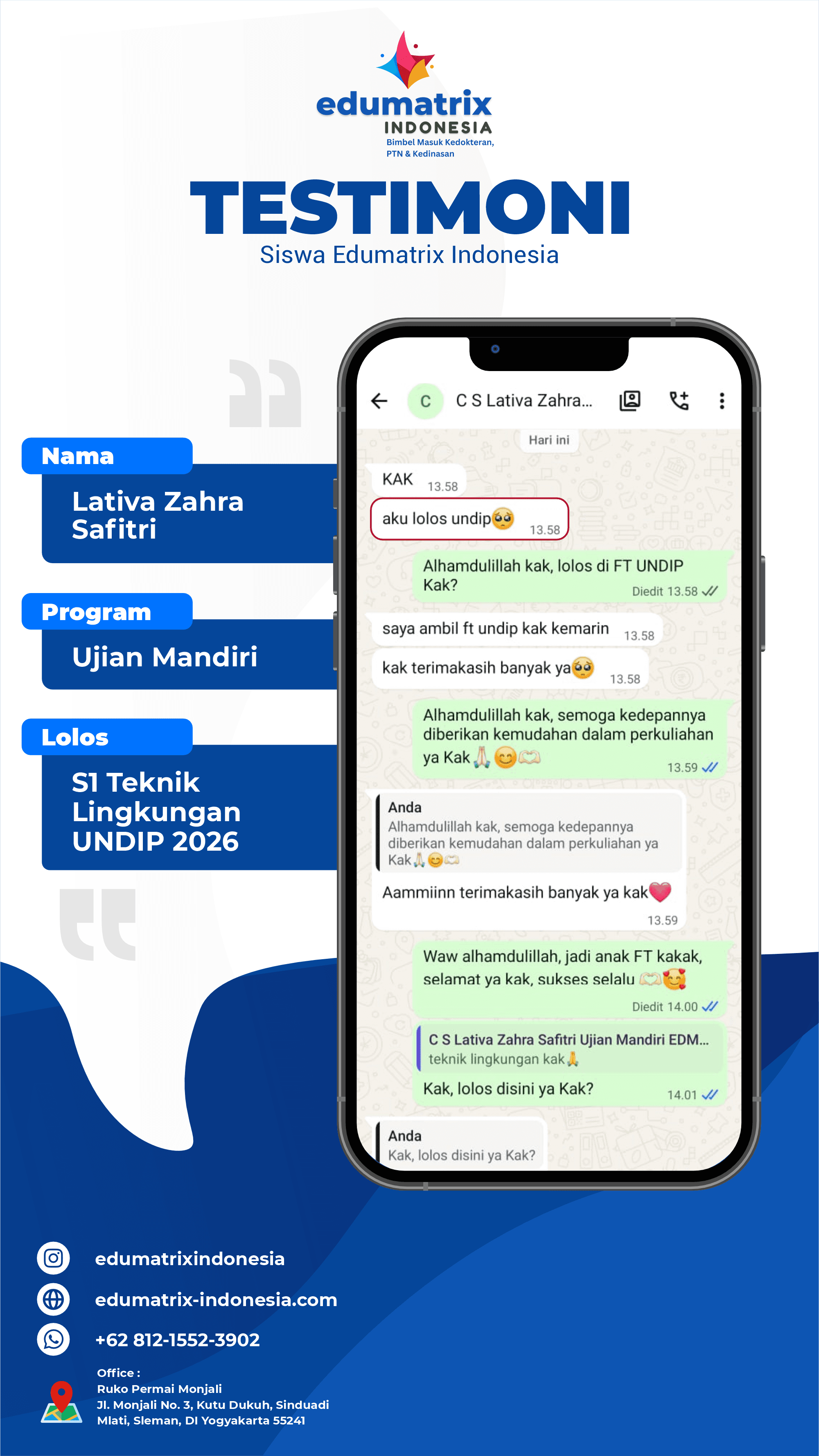 Testimoni Lativa Zahra Safitri