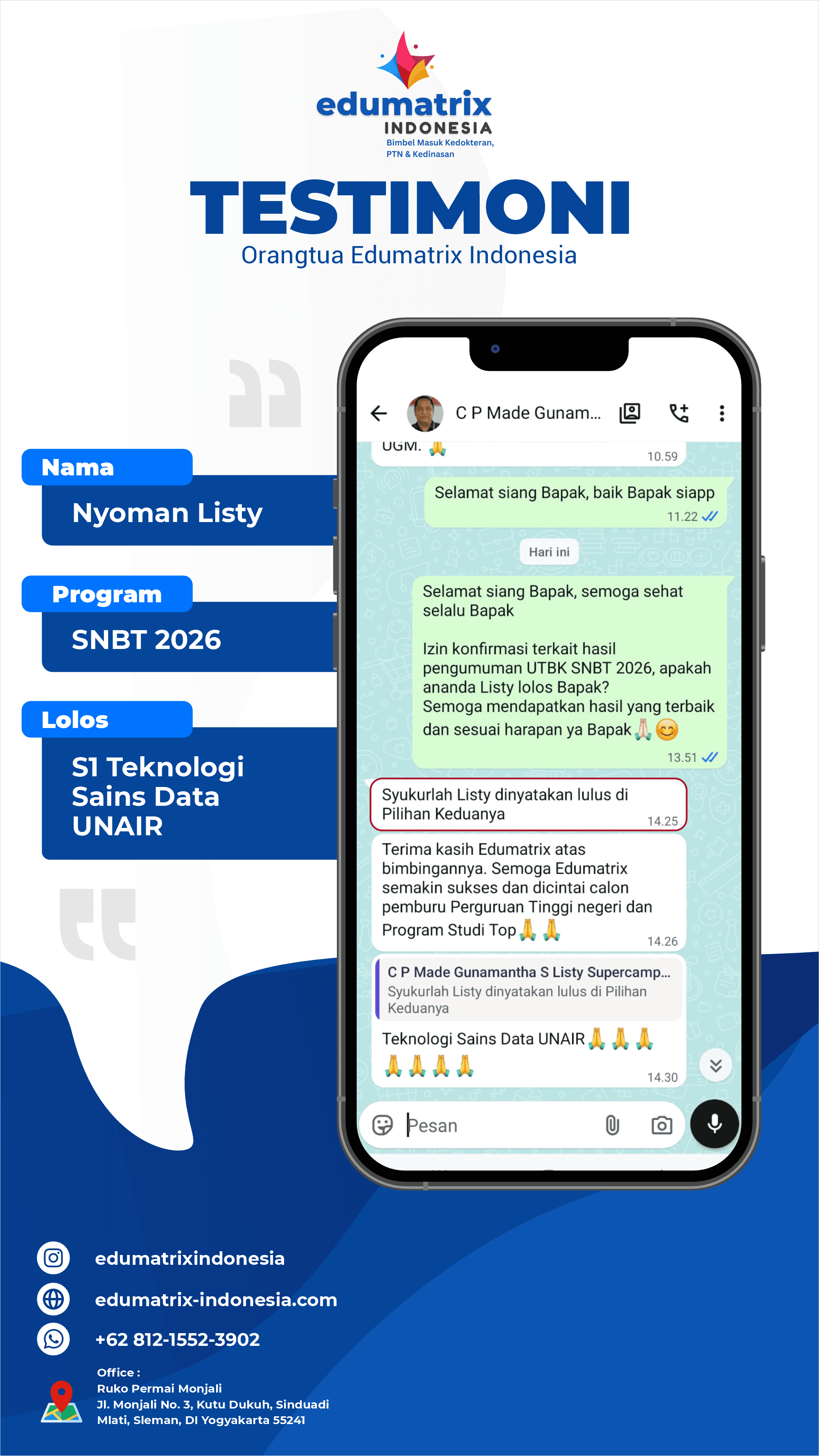 Testimoni Nyoman Listy