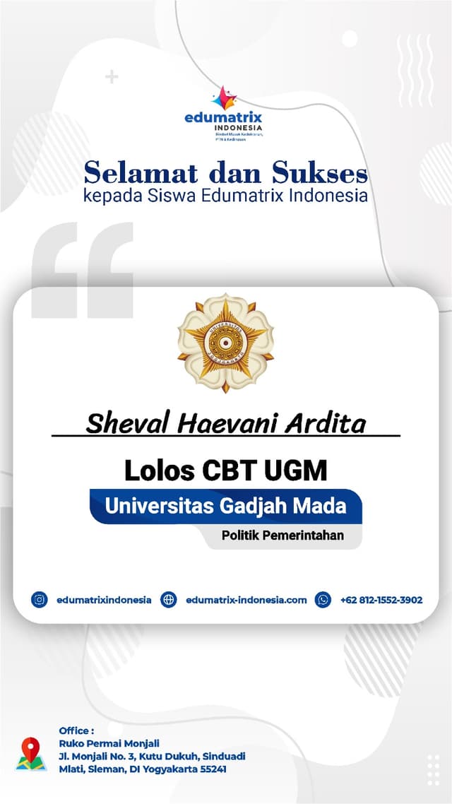 Bimbel Privat UTBK SNBT Terbaik - Edumatrix Indonesia