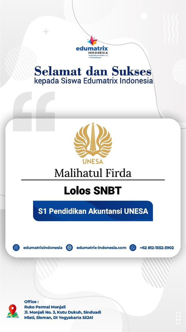 Bimbel Privat UTBK SNBT Terbaik - Edumatrix Indonesia