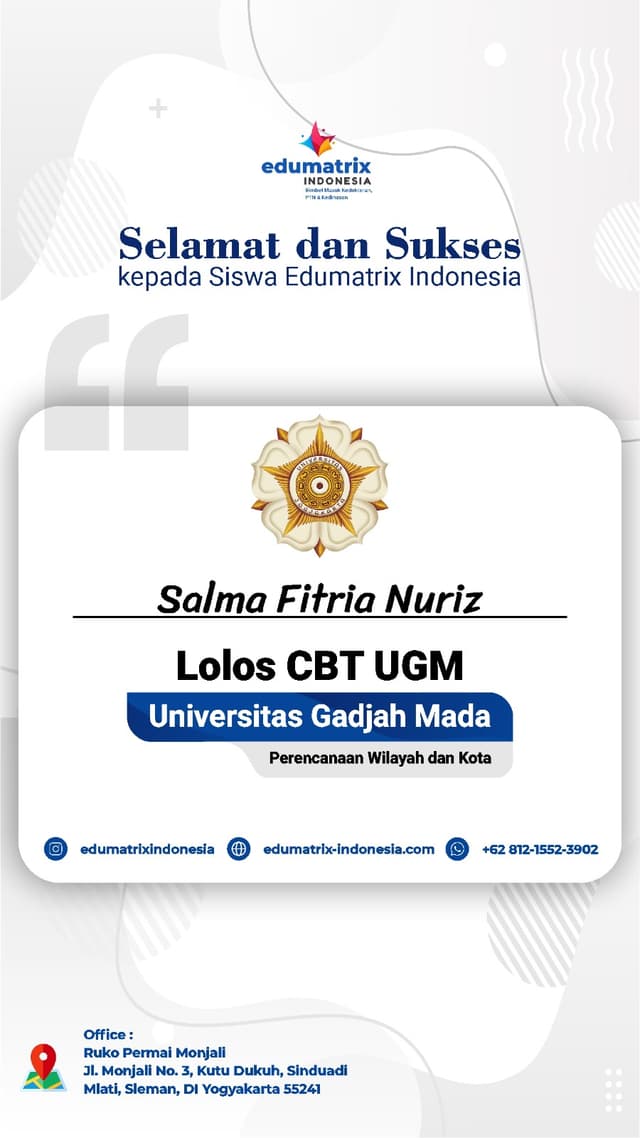 Bimbel Privat UTBK SNBT Terbaik - Edumatrix Indonesia