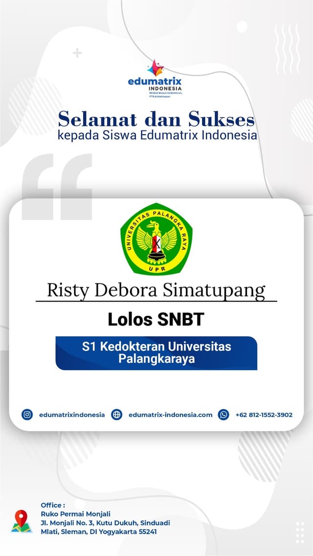 Bimbel Privat UTBK SNBT Terbaik - Edumatrix Indonesia