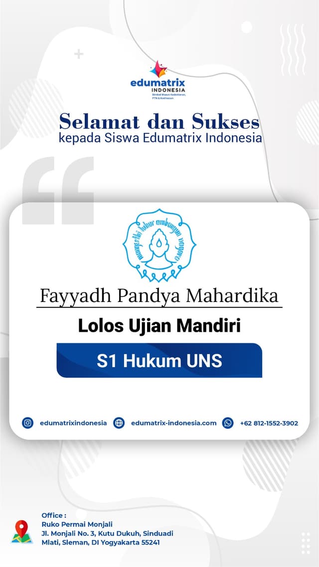 Bimbel Privat UTBK SNBT Terbaik - Edumatrix Indonesia