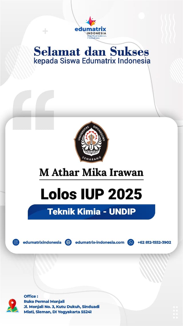 Bimbel Privat UTBK SNBT Terbaik - Edumatrix Indonesia