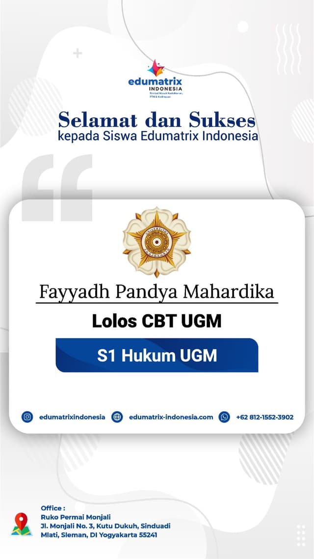 Bimbel Privat UTBK SNBT Terbaik - Edumatrix Indonesia