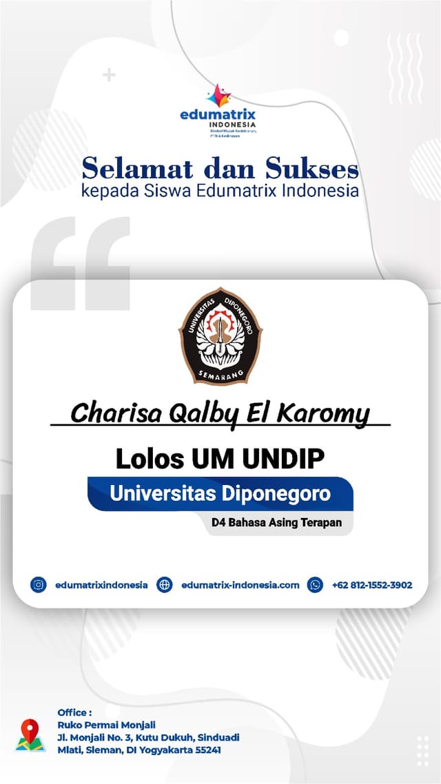 Bimbel Privat UTBK SNBT Terbaik - Edumatrix Indonesia