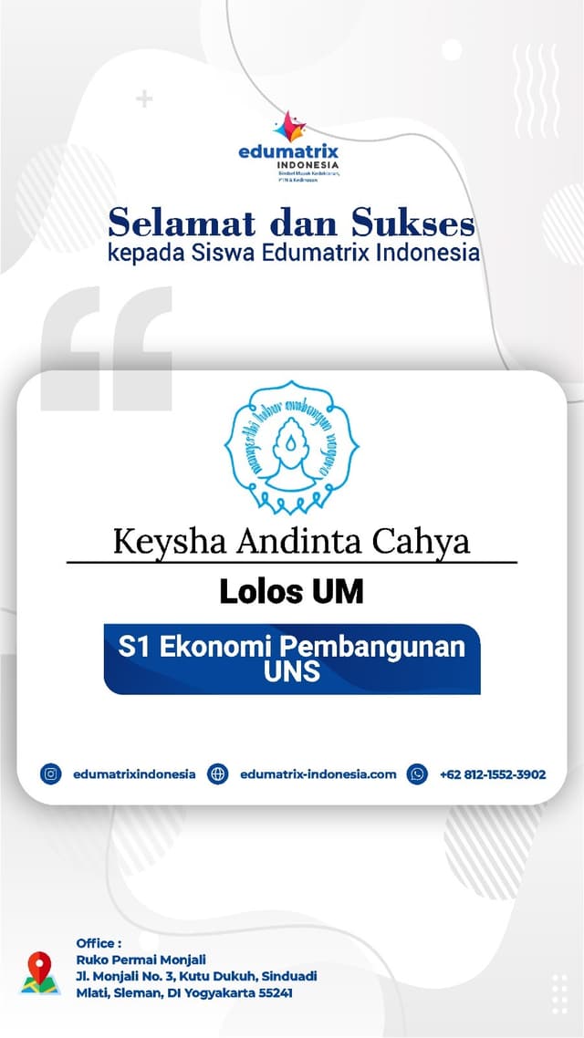 Bimbel Privat UTBK SNBT Terbaik - Edumatrix Indonesia