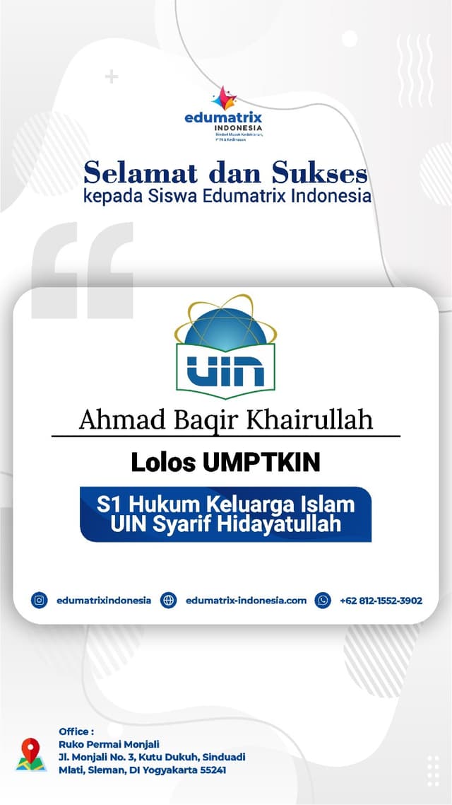 Bimbel Privat UTBK SNBT Terbaik - Edumatrix Indonesia