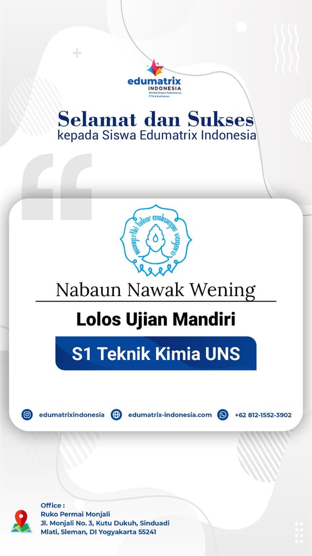 Bimbel Privat UTBK SNBT Terbaik - Edumatrix Indonesia