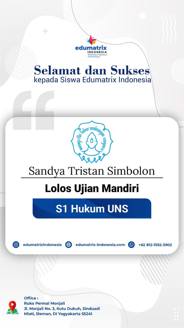 Bimbel Privat UTBK SNBT Terbaik - Edumatrix Indonesia