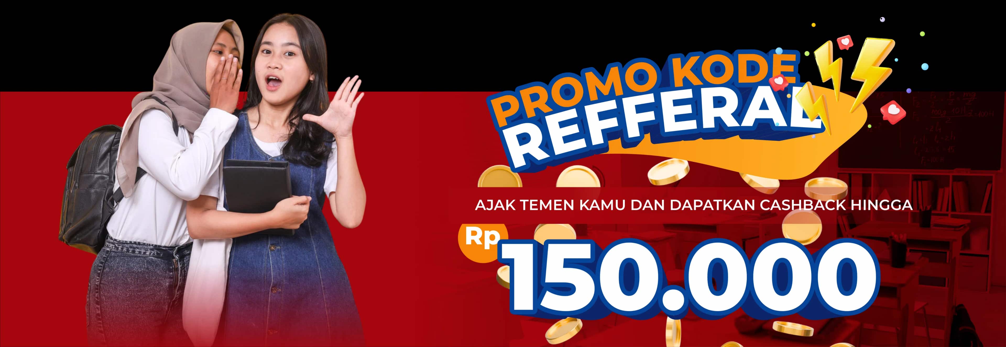 Banner promo pendaftaran bimbel les privat Edumatrix Indonesia