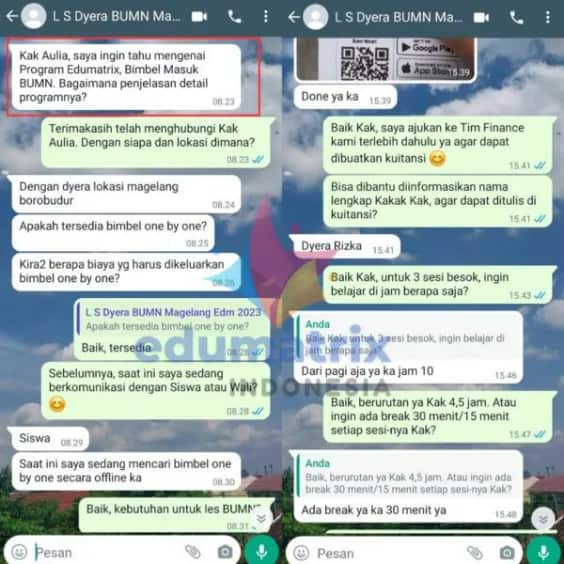 Testimoni Siswa 1 Edumatrix Indonesia Testimoni Siswa 1 Edumatrix Indonesia